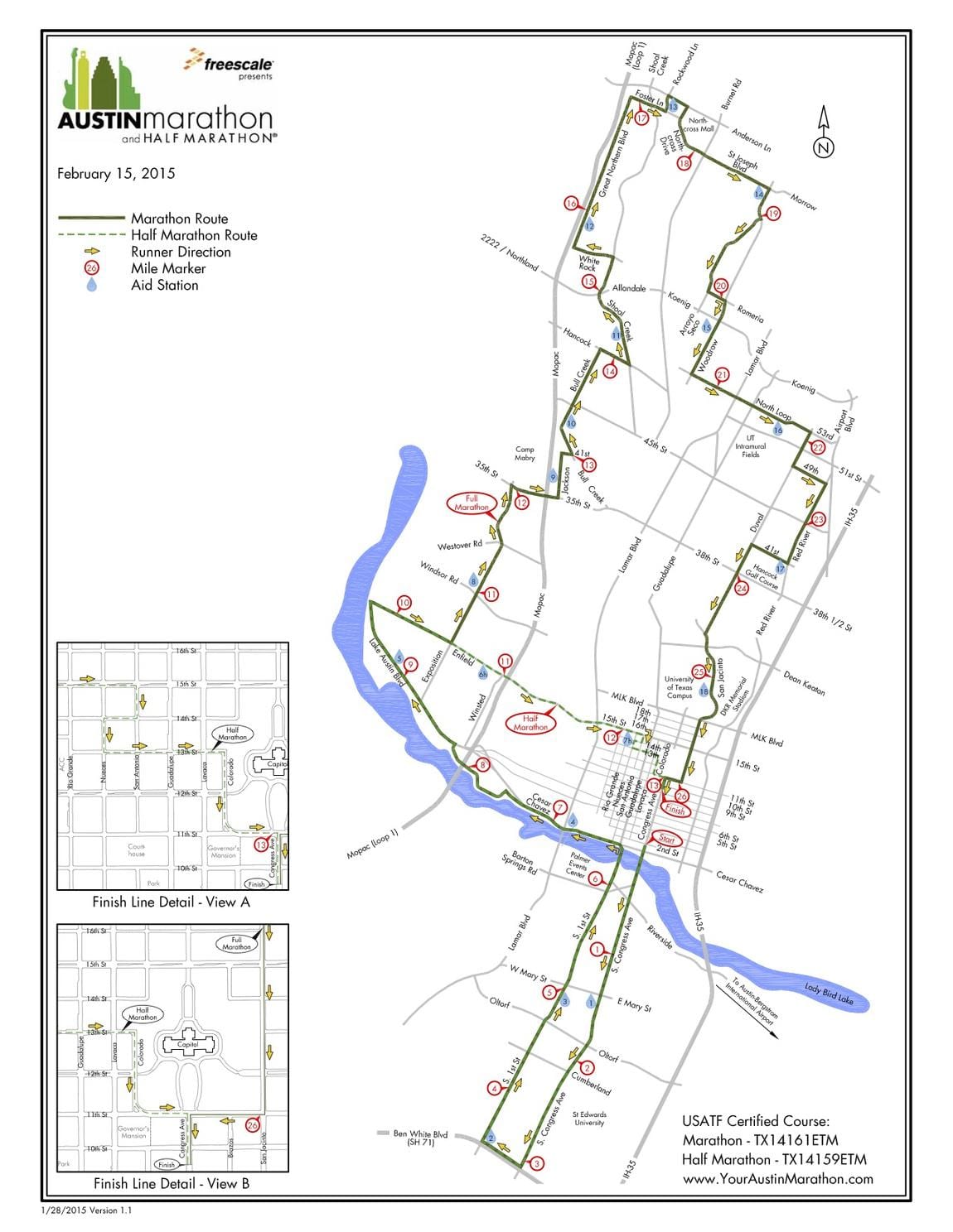 karta Austin maraton